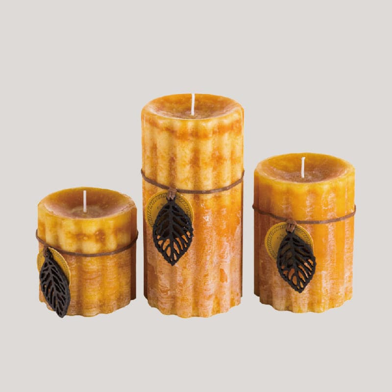 Ice Mist Gear Pillar Candle Set