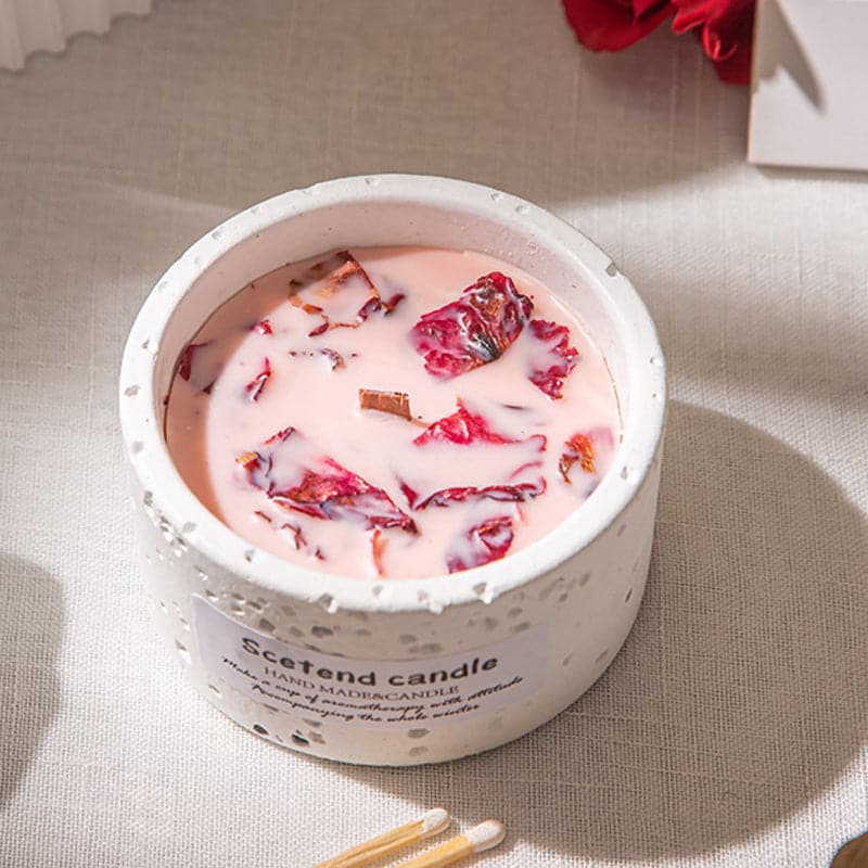 Rose & Lychee Scented Candle