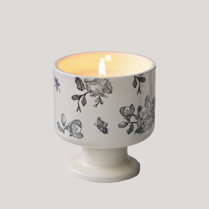 Camellia & Butterfly Ceramic Jar Candle