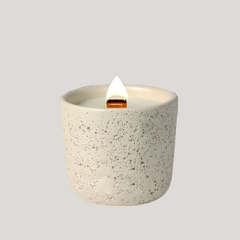 Volcanic Rock Candle