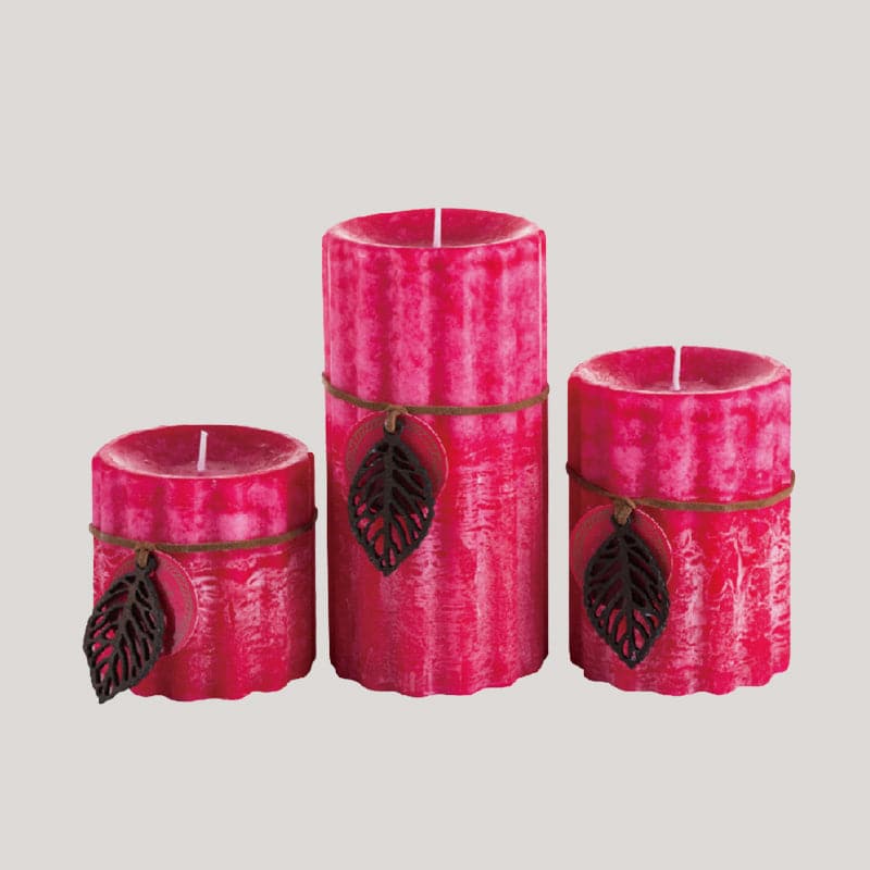 Ice Mist Gear Pillar Candle Set