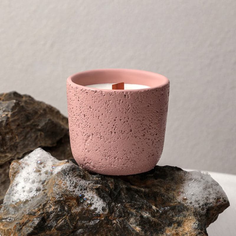 Volcanic Rock Candle