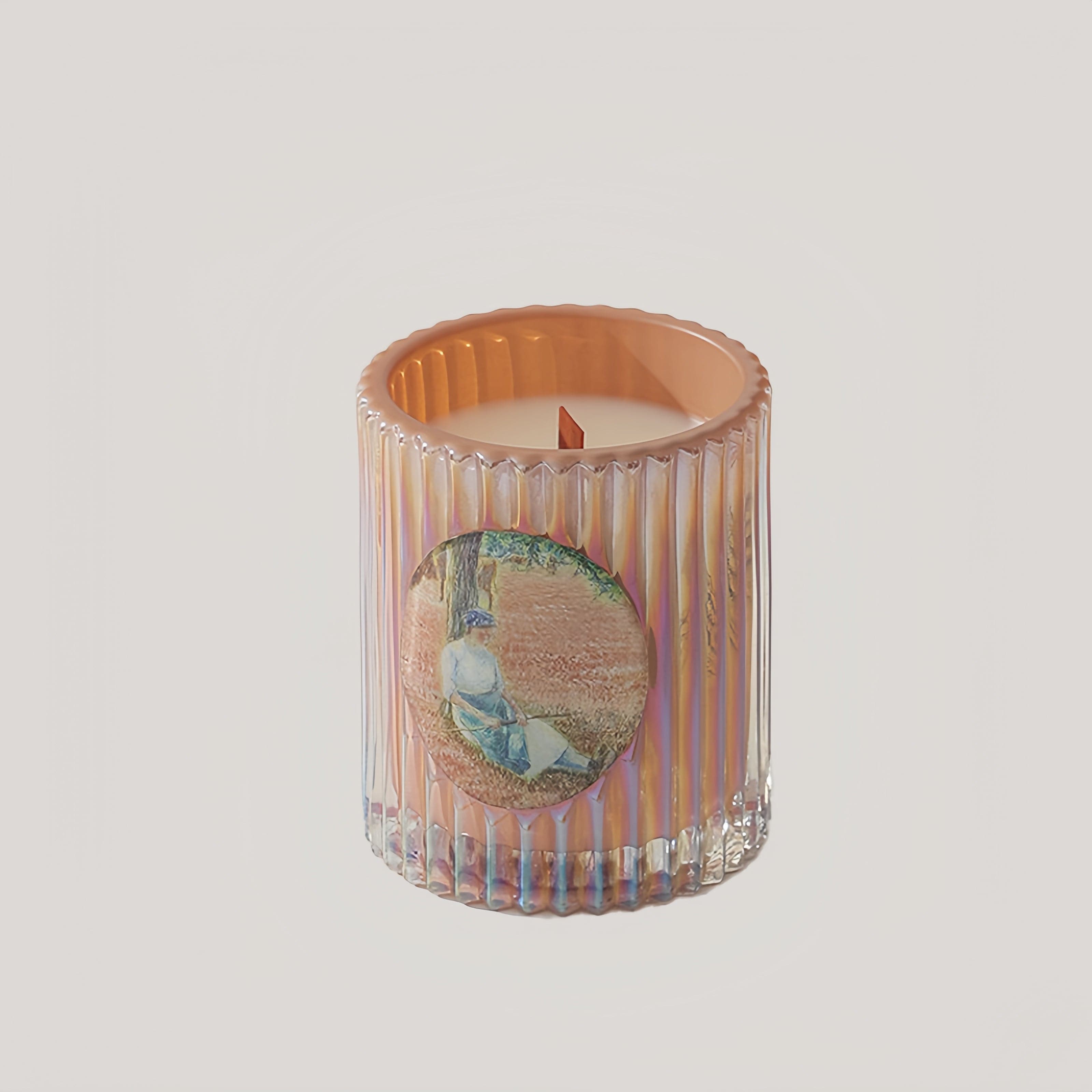 Vintage Roman Pillar Cup Candle