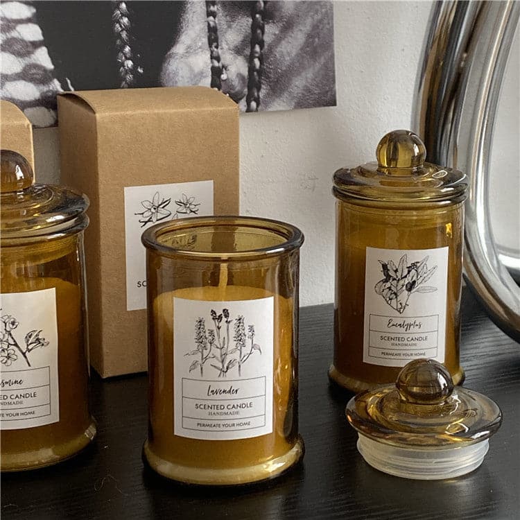 Ins style vintage handmade soy wax scented candle