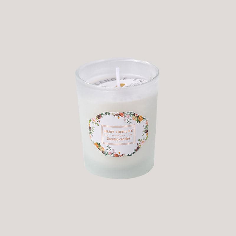 Colored Glass Aroma Candle