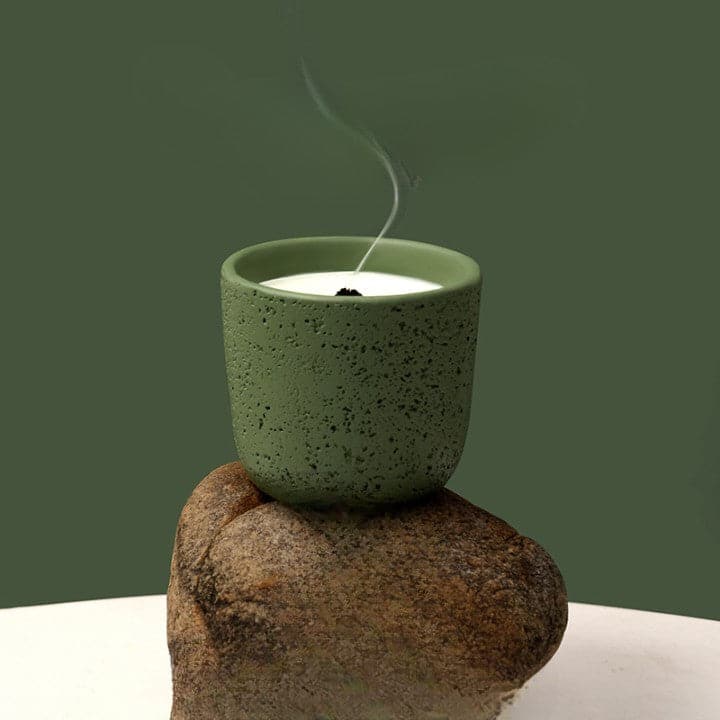 Volcanic Rock Candle