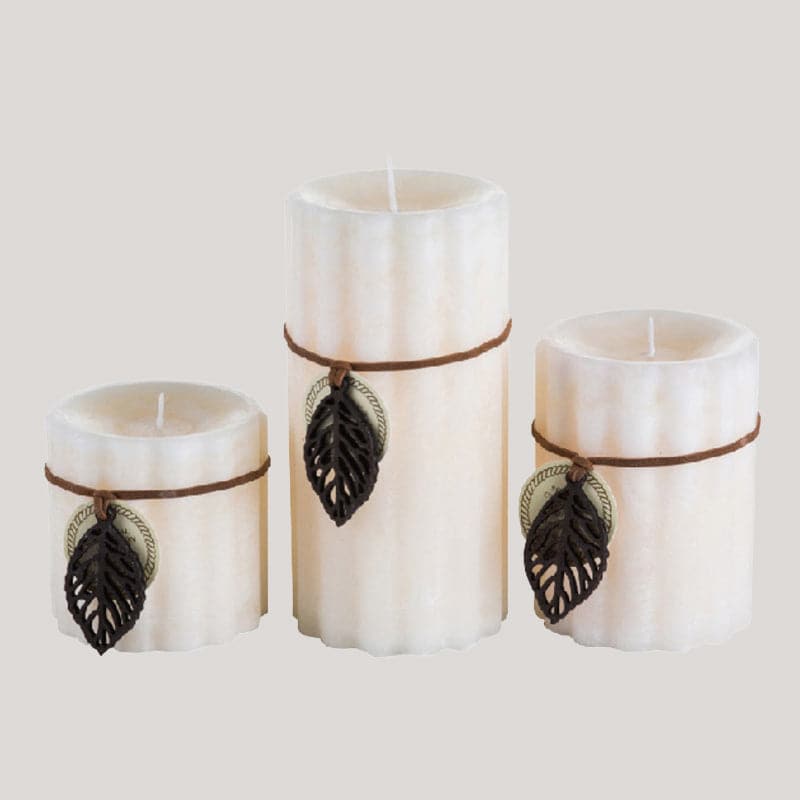 Ice Mist Gear Pillar Candle Set