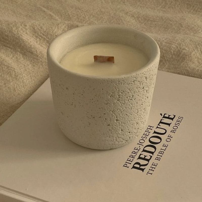 Volcanic Rock Candle