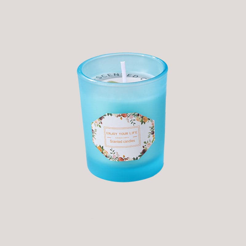 Colored Glass Aroma Candle