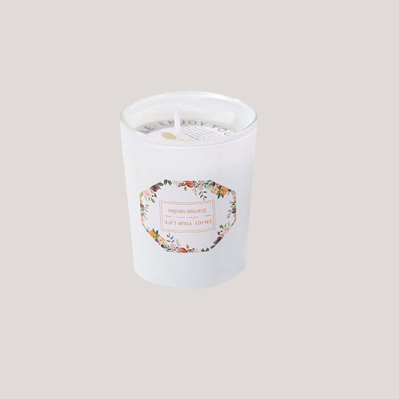 Colored Glass Aroma Candle