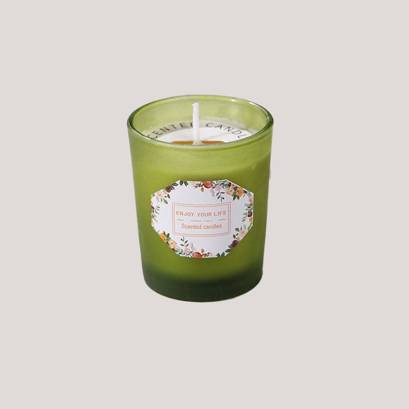 Colored Glass Aroma Candle