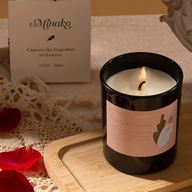 Morning Glory Rose Scent Candle