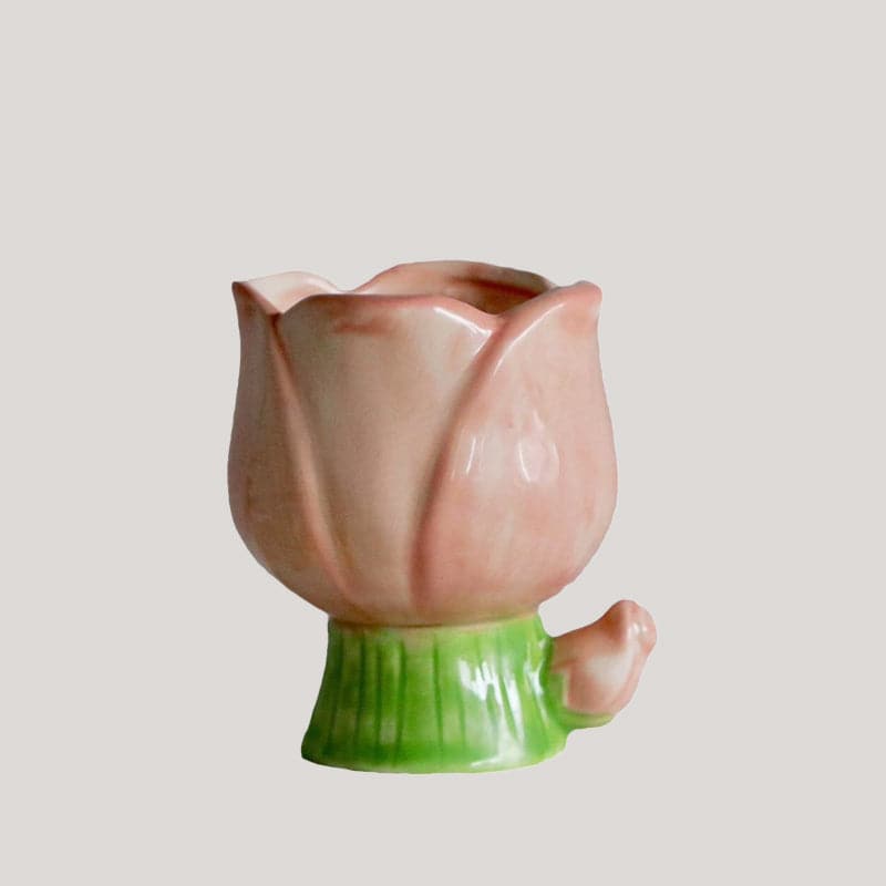 Tulip Flower Ceramic Candle